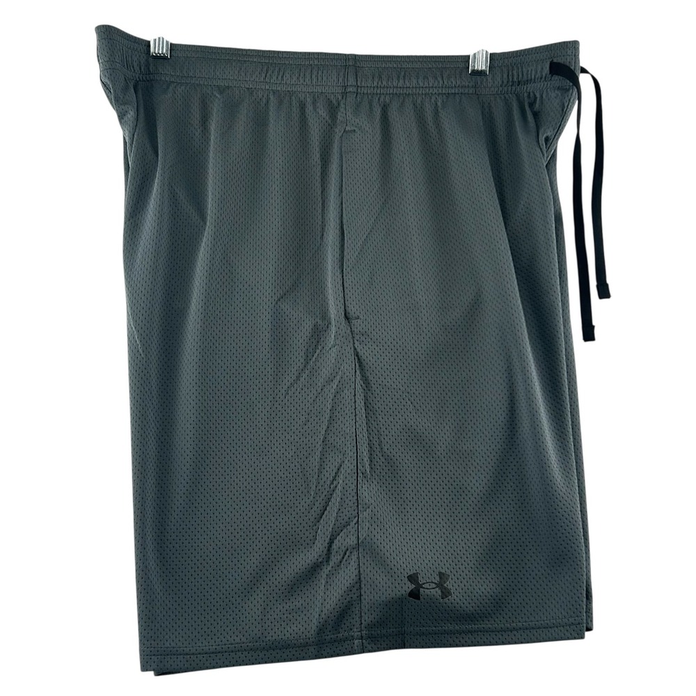 Under Armour Mesh Athletic Basketball Shorts Mens X-Large 9" Inseam Grey